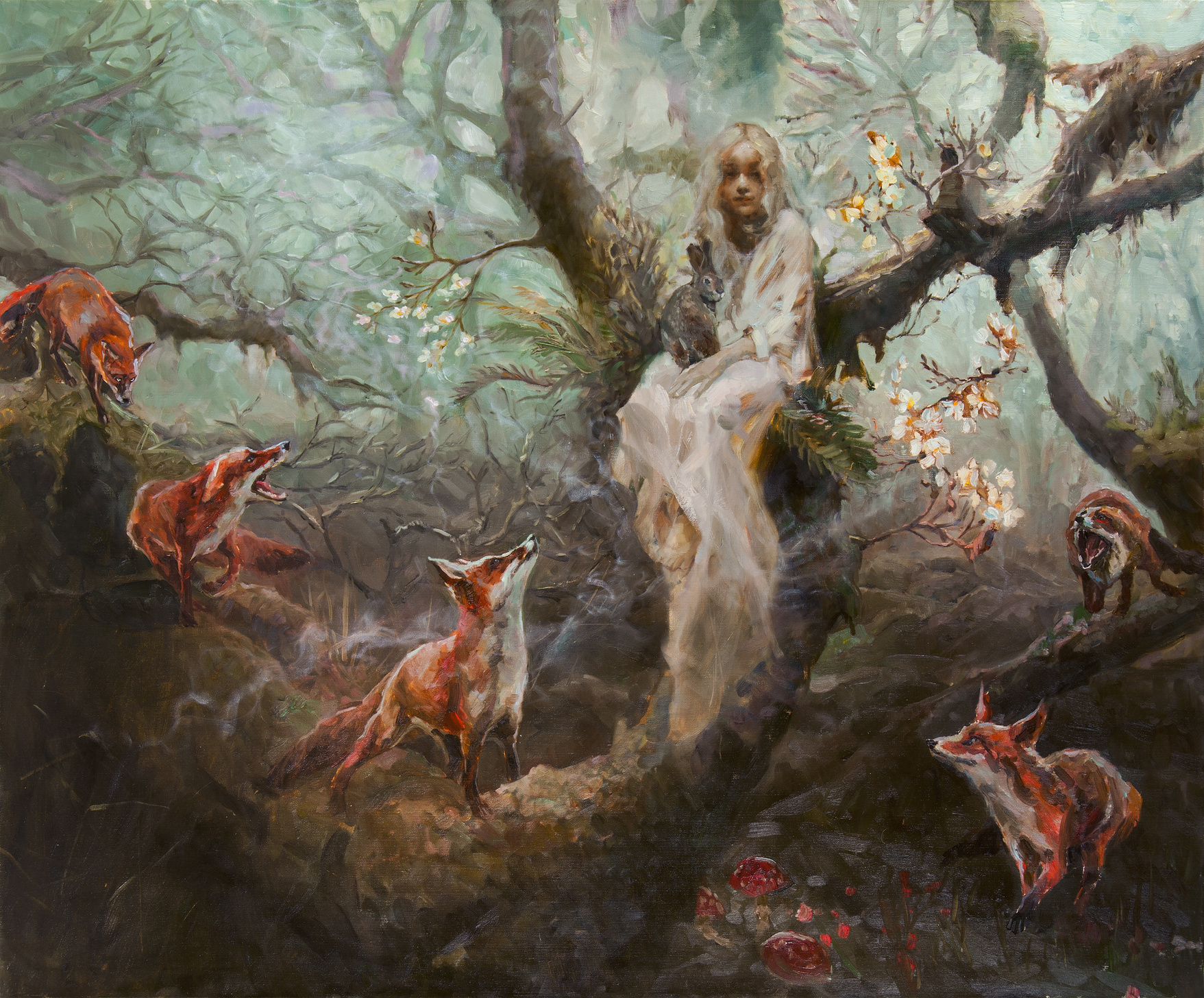 Душа — картина Дарьи Куриловой, холст масло 130×100 см, 2020 год