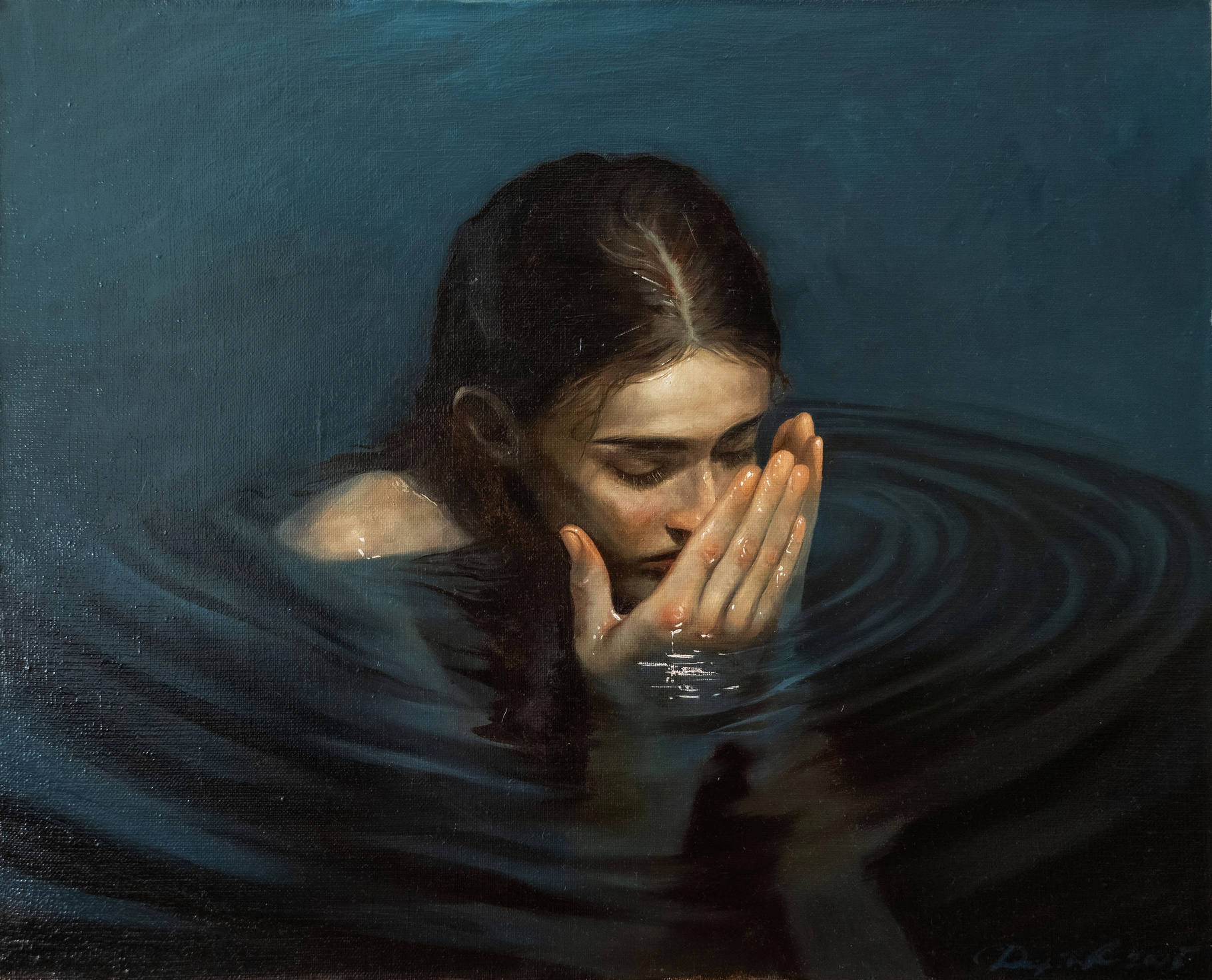 Новая форма — картина Дарьи Куриловой, холст масло 50×40 см, 2025 год