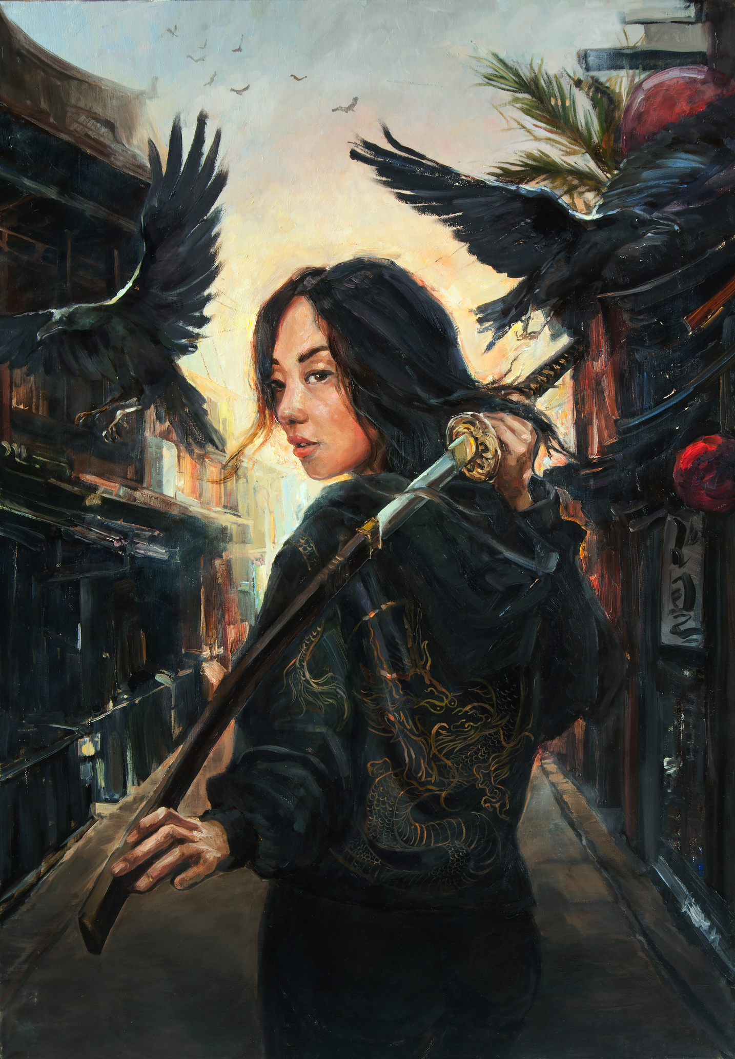 Рассвет очищения — картина Дарьи Куриловой, холст масло 70×100 см, 2020 год