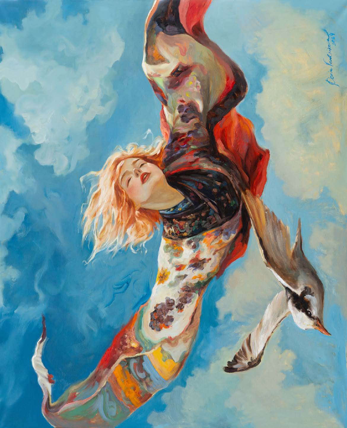 Свободный полет — картина Дарьи Куриловой, холст масло 130×100 см, 2025 год