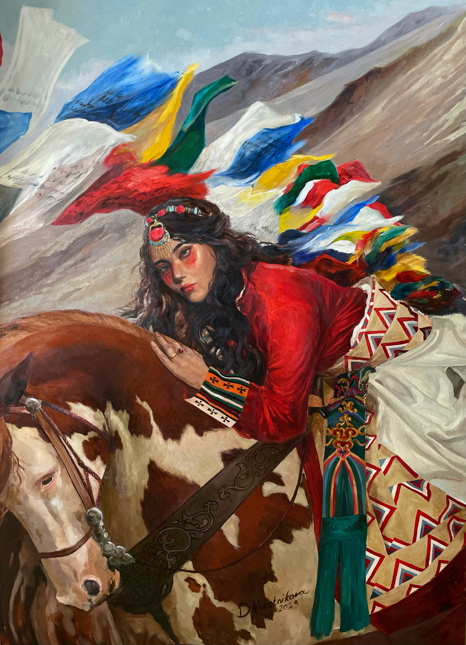 Ветры далеких гор — картина Дарьи Куриловой, холст масло 120×150 см, 2022 год